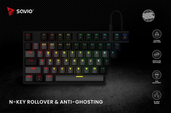 Mechanisch toetsenbord Savio Tempest X2 RGB Outemu Brown