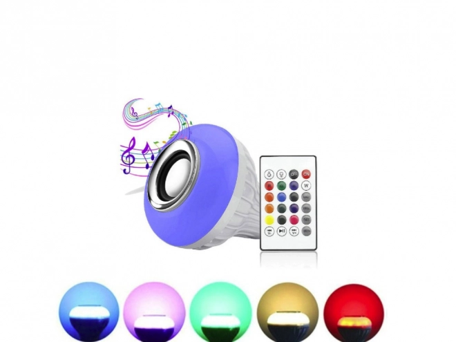 Kleurige LED-lamp met luidspreker en afstandsbediening