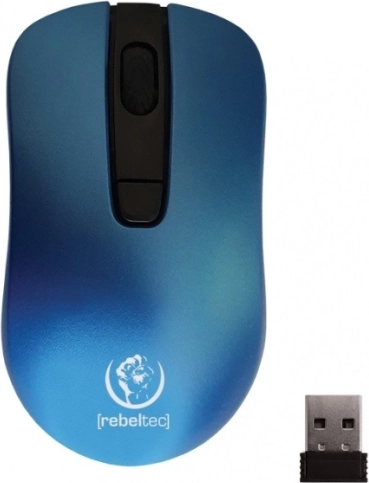 Draadloze muis Rebeltec STAR blauw 800/1000/1600 DPI