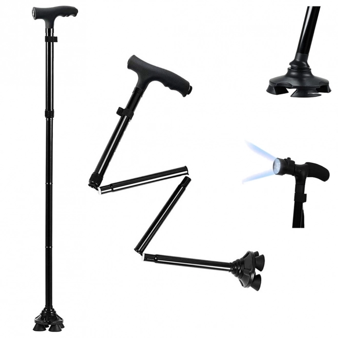 Opvouwbare wandelstok met LED-licht