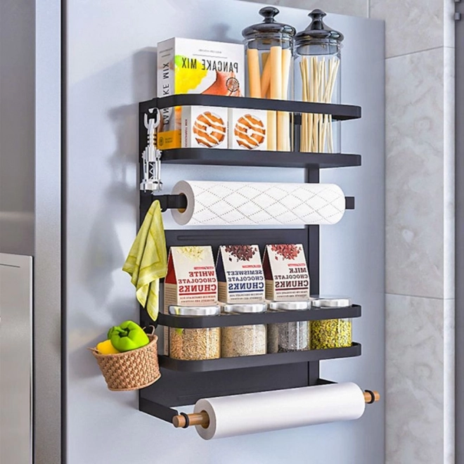Magnetische organiser voor keukenaccessoires - drietraps