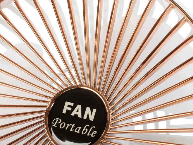 Draadloze tafelventilator – Wit-roze