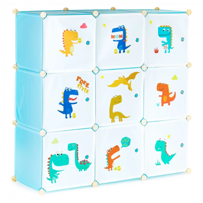 Kinderopbergkast met 9 planken – Dinosaurussen