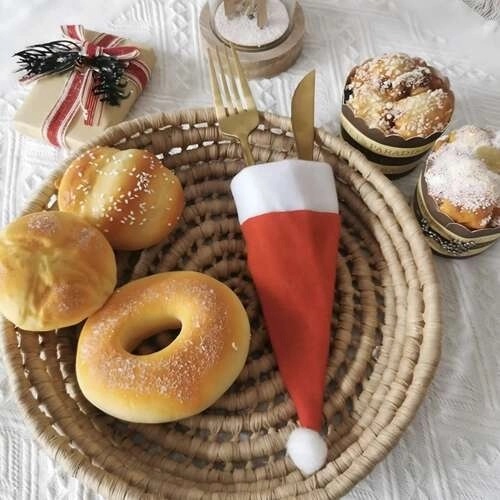 Bestekhoes - Kerstmutsjes, 12 stuks. Ruhhy 22303