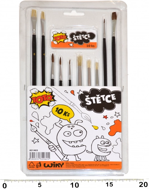 Set schilderkwasten - 10 stuks