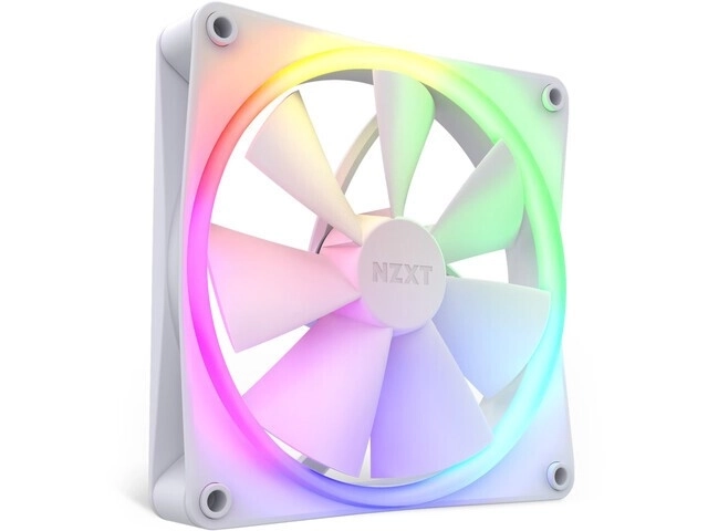 Witte RGB-ventilator 140mm NZXT F140