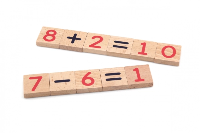 Magnetische houten cijfers 40 stuks
