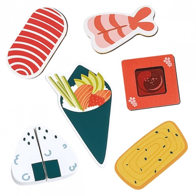Houten 3D-puzzel Sushi-bar van Bino