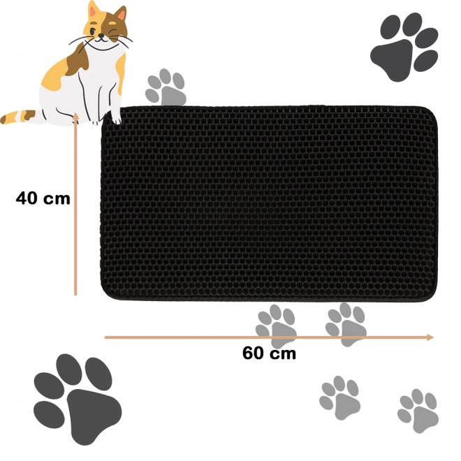 Waterdichte tweelaagse mat voor kattenbak XXL