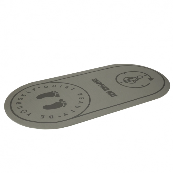 Fitnessmat voor yoga en springen, grijs, 125x61,5x0,6 cm