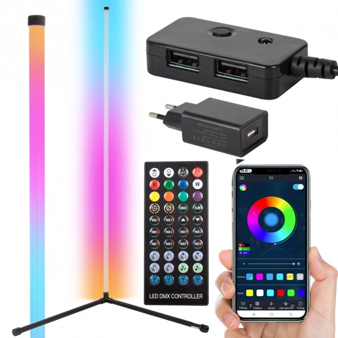Hoek RGB LED lamp met afstandsbediening en app