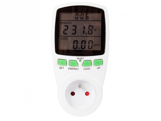Wattmeter met LED-verlichting