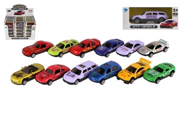 Metalen automodel 7 cm - verschillende mix