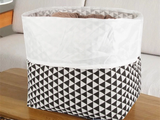 Opvouwbare textielen wasmand