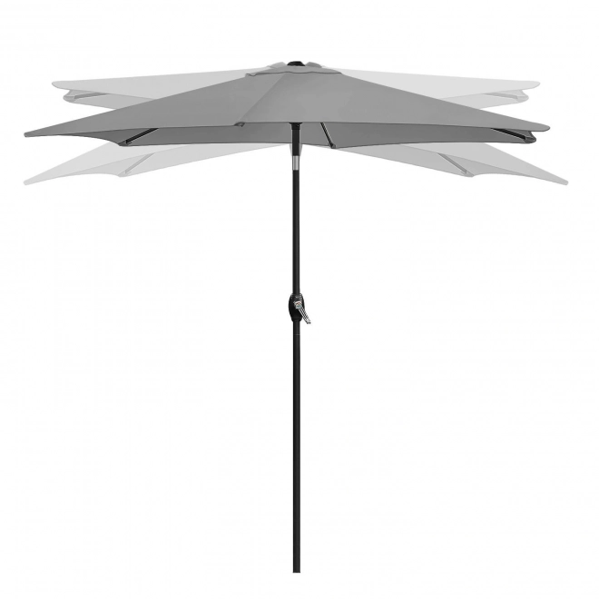 Opvouwbare grijze tuinbalkonparasol 210 cm