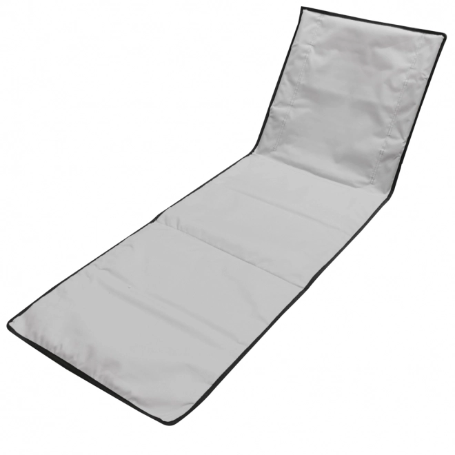 Strandmat met rugleuning Strandstoeltje inklapbaar grijs