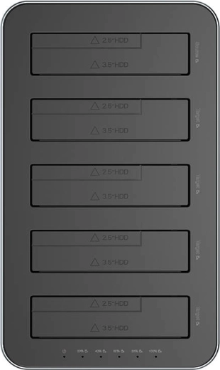 Vijf bays en capaciteit tot 110 TB