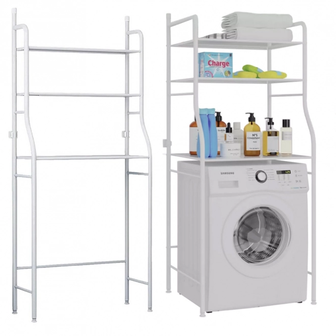 Praktische badkamerplank boven wasmachine