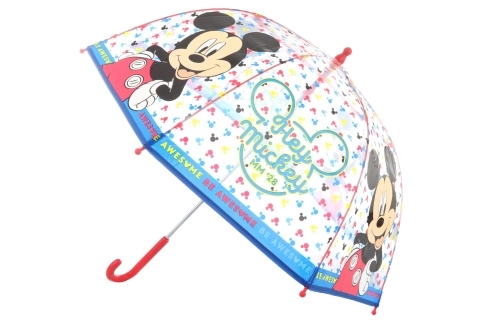 Mickey paraplu transparant handmatig