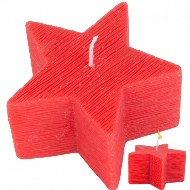 Kerstkaars in de vorm van een ster