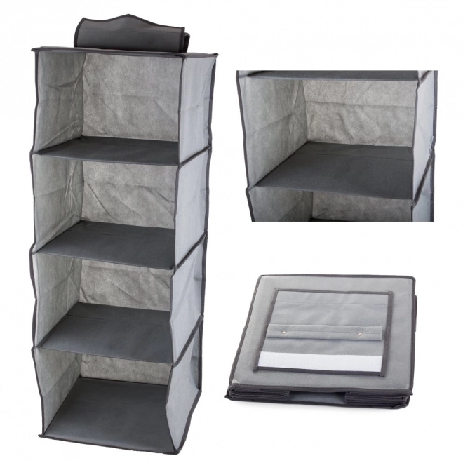Hangende organizer voor kast met 4 planken