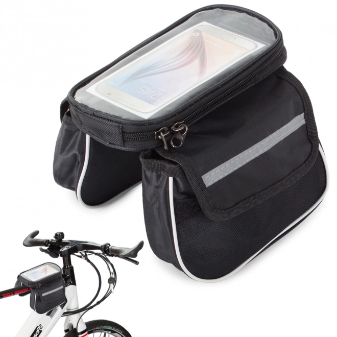 Tas voor fietsframe voor telefoonhoesje