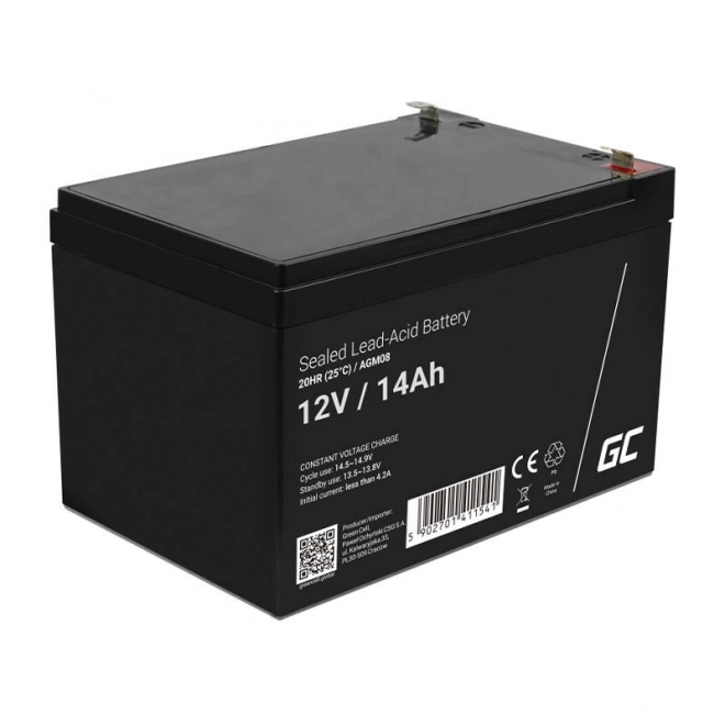 Oplaadbare AGM-batterij 12V 14Ah Onderhoudsvrije batterij voor UPS ALARM