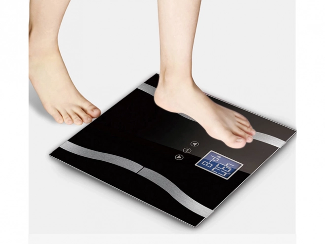 Analytische 180kg glazen badkamerweegschaal met LCD-display