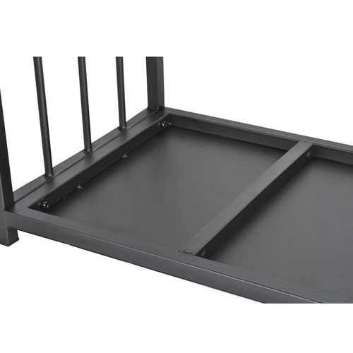 Mand en tas voor haardhout 2-in-1