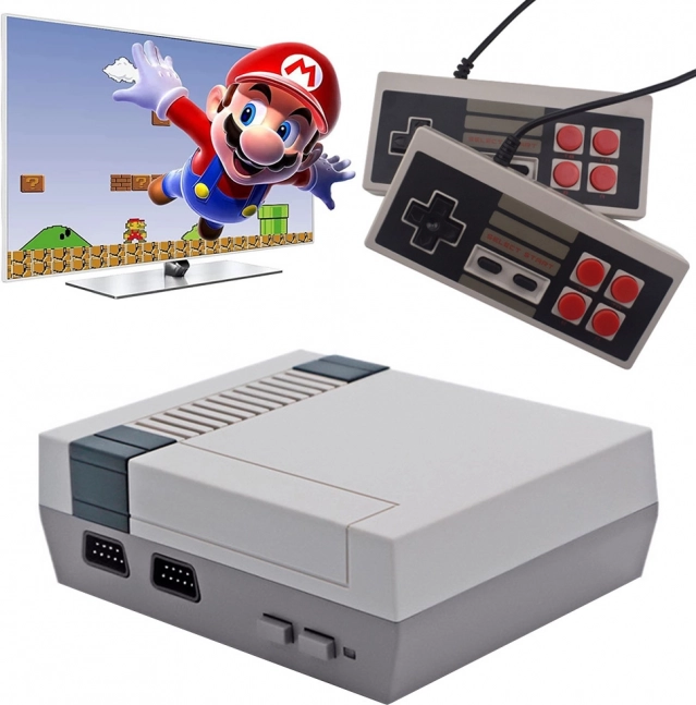 retro mini spelconsole met 620 ingebouwde games en 2 controllers