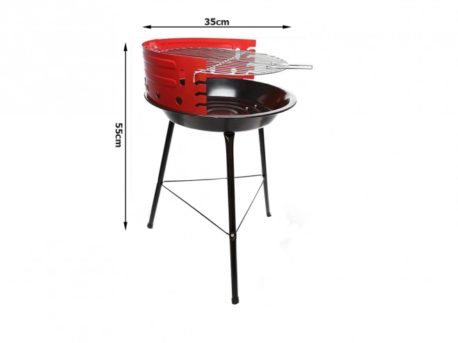 Tuin draagbare kampeerbarbecue op houtskool