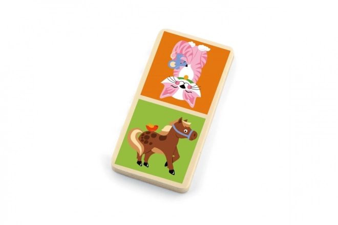 Viga Houten Domino Boerderij 28 Stukken Montessori