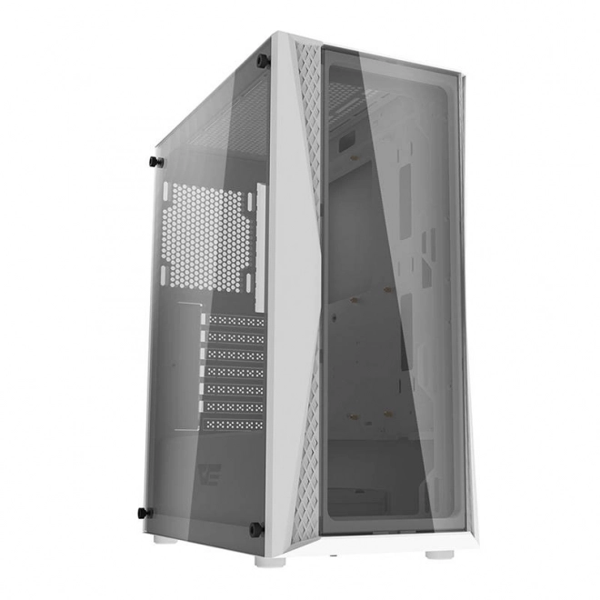 Computerbehuizing Darkflash DK352 Plus met 4 ventilatoren (zwart-wit)