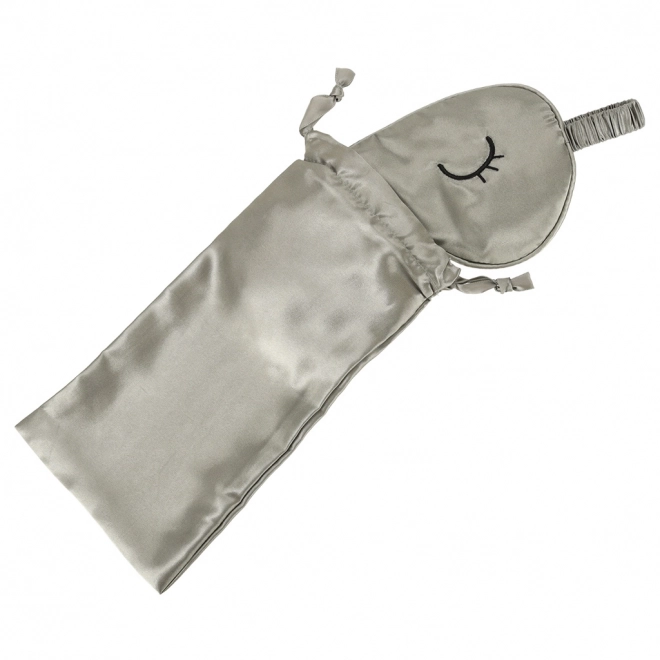 Slaapmasker met grijze hoes