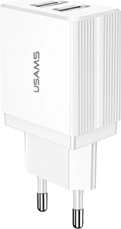 Netvoedingsadapter USB 2 poorten Wit