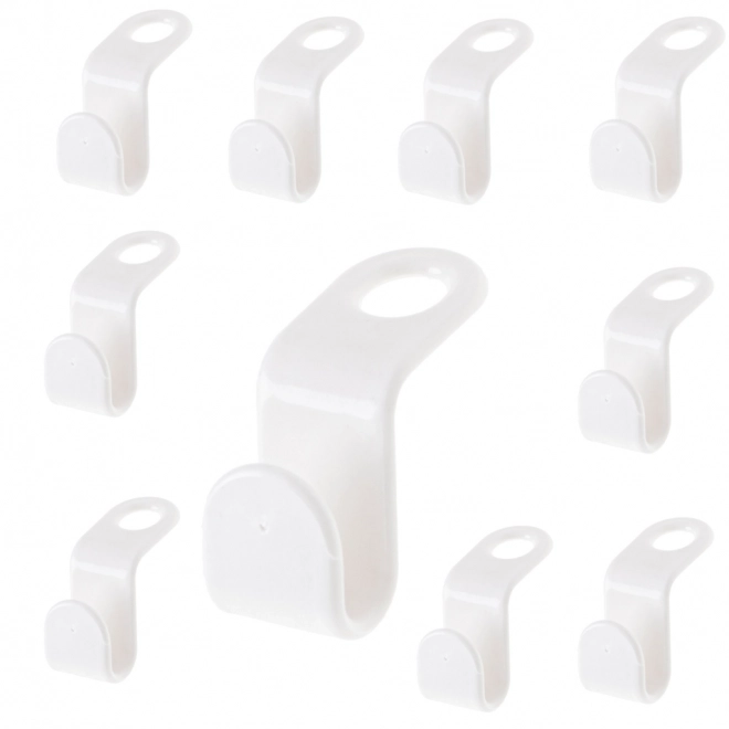Universele haken voor kledinghangers - organizer voor in de kast (10 stuks)