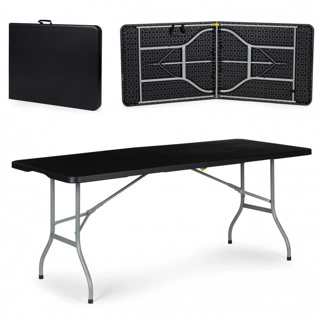 Opvouwbare tuintafel 153 cm - zwart