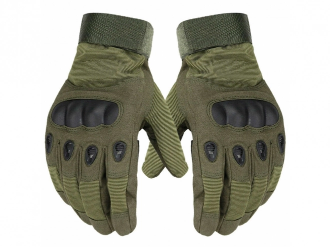 Tactische militaire handschoenen met knokkelbescherming groen XL
