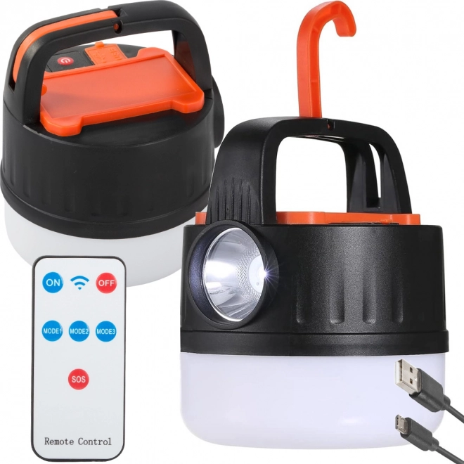 Oplaadbare LED kampeerlamp met afstandsbediening