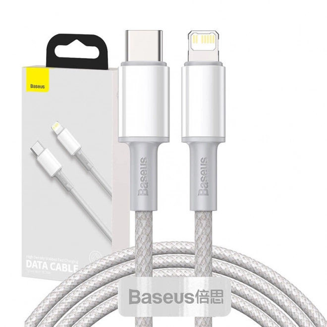 USB-C naar Lightning-kabel Baseus met hoge dichtheid gevlochten, 20W, PD, 2m