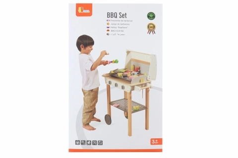 houten grill voor kinderen met 47 accessoires VIGA