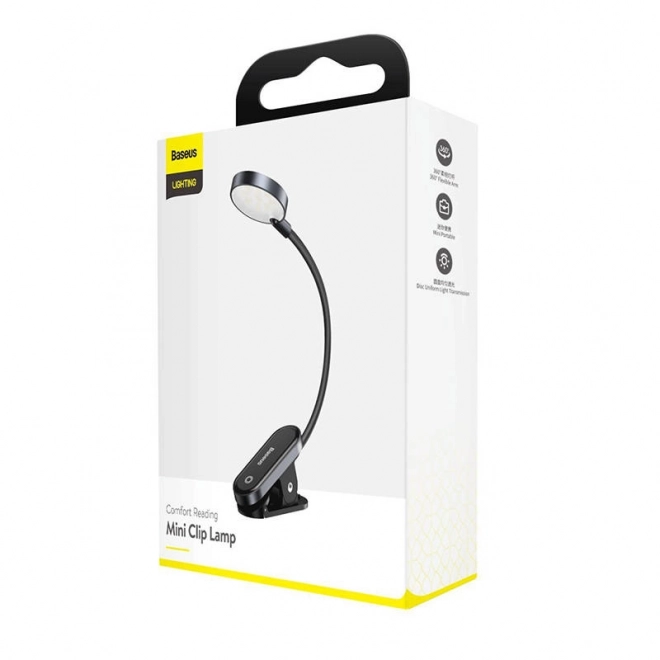 Baseus (DGRAD-0G) Comfort Reading Mini Clip Lamp - donkergrijs