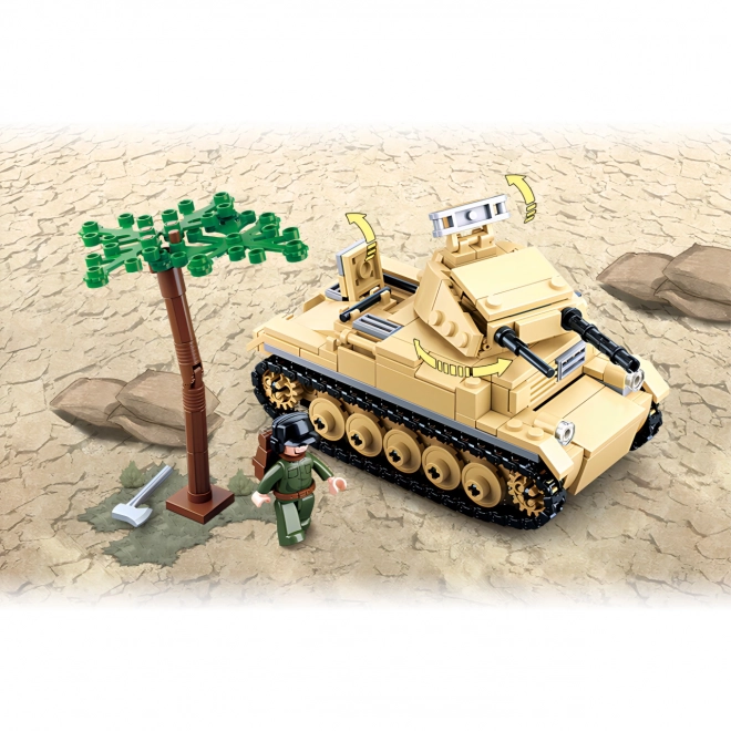 Sluban Tweede Wereldoorlog M38-B0691 Duitse tank Panzer II