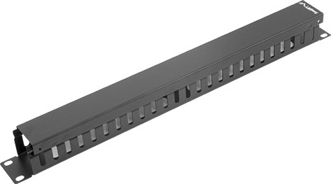 Lanberg kabelorganizer 19" 1U type A zwart