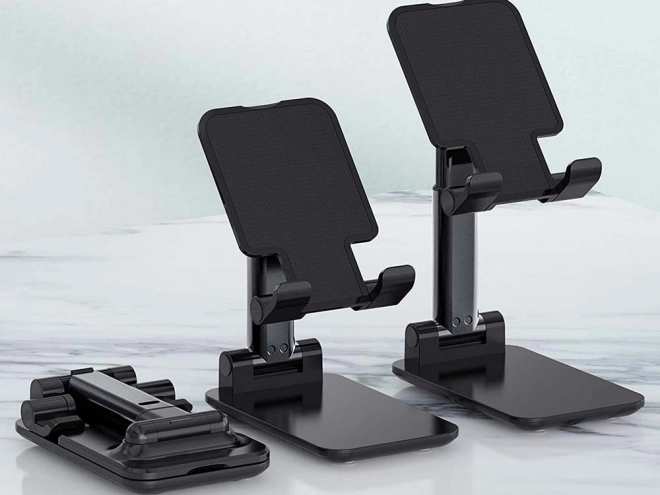 Opvouwbare standaard voor mobiele telefoon en tablet