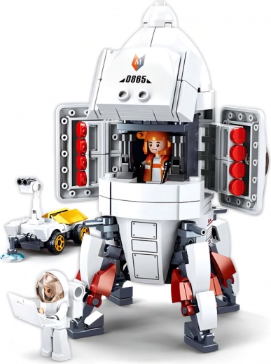 Ruimteraket met openslaande elementen