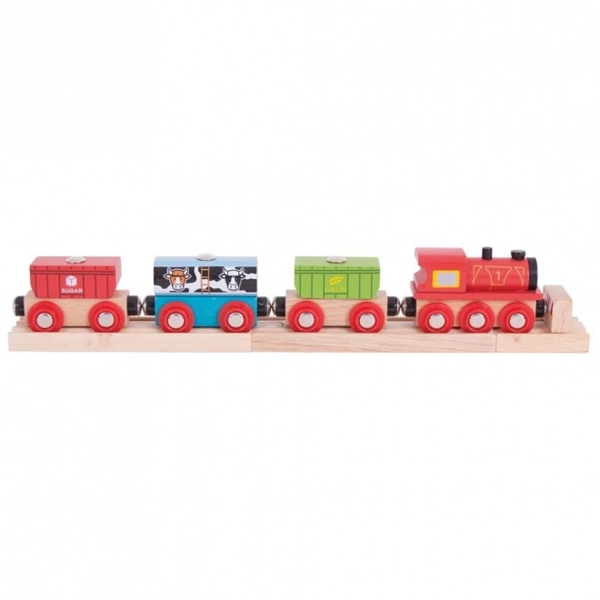 Bigjigs Rail Trein met voedsel