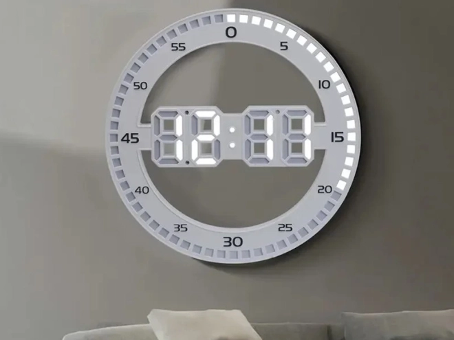 LED digitale wekker met thermometer en alarm