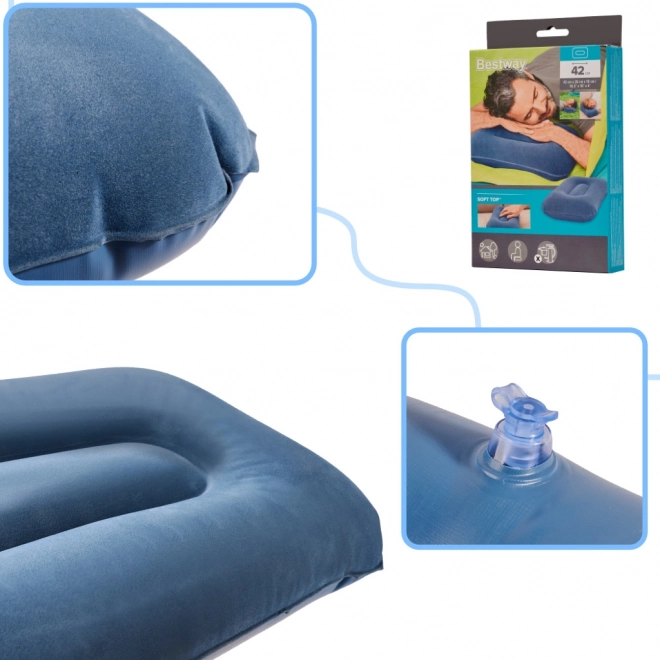 Bestway opblaasbare reiskussen van velours