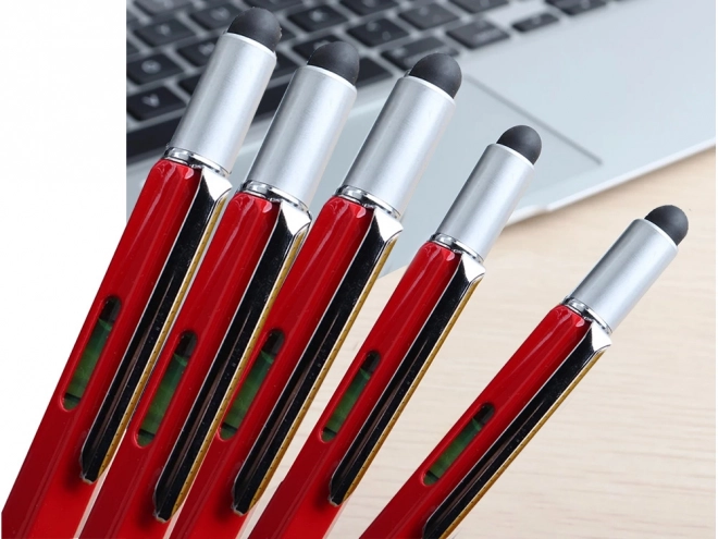 Multifunctionele pen multitool 6-in-1 met waterpas